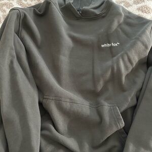White Fox Dark Grey Hoodie